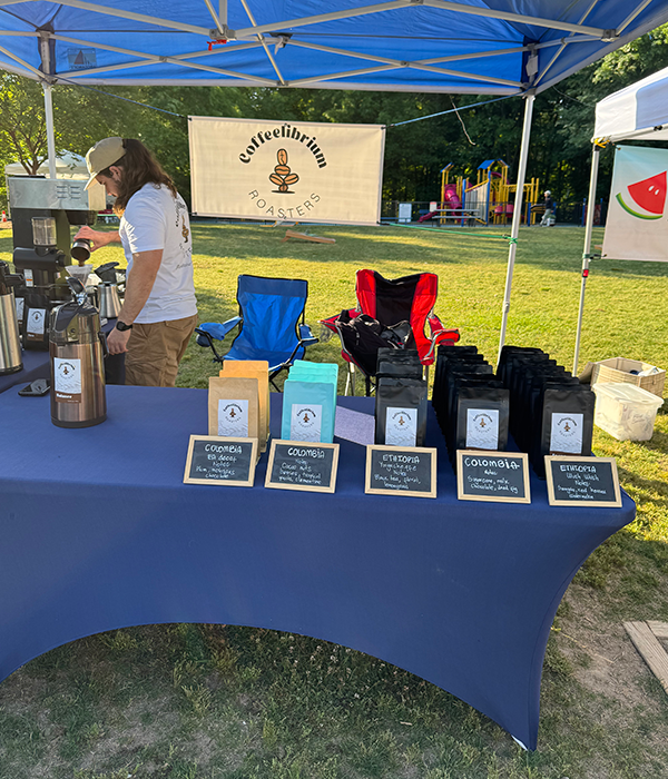 Coffeelibrium at the Western Wake Farmers Market